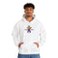 Sweat à capuche violet Halloween confortable