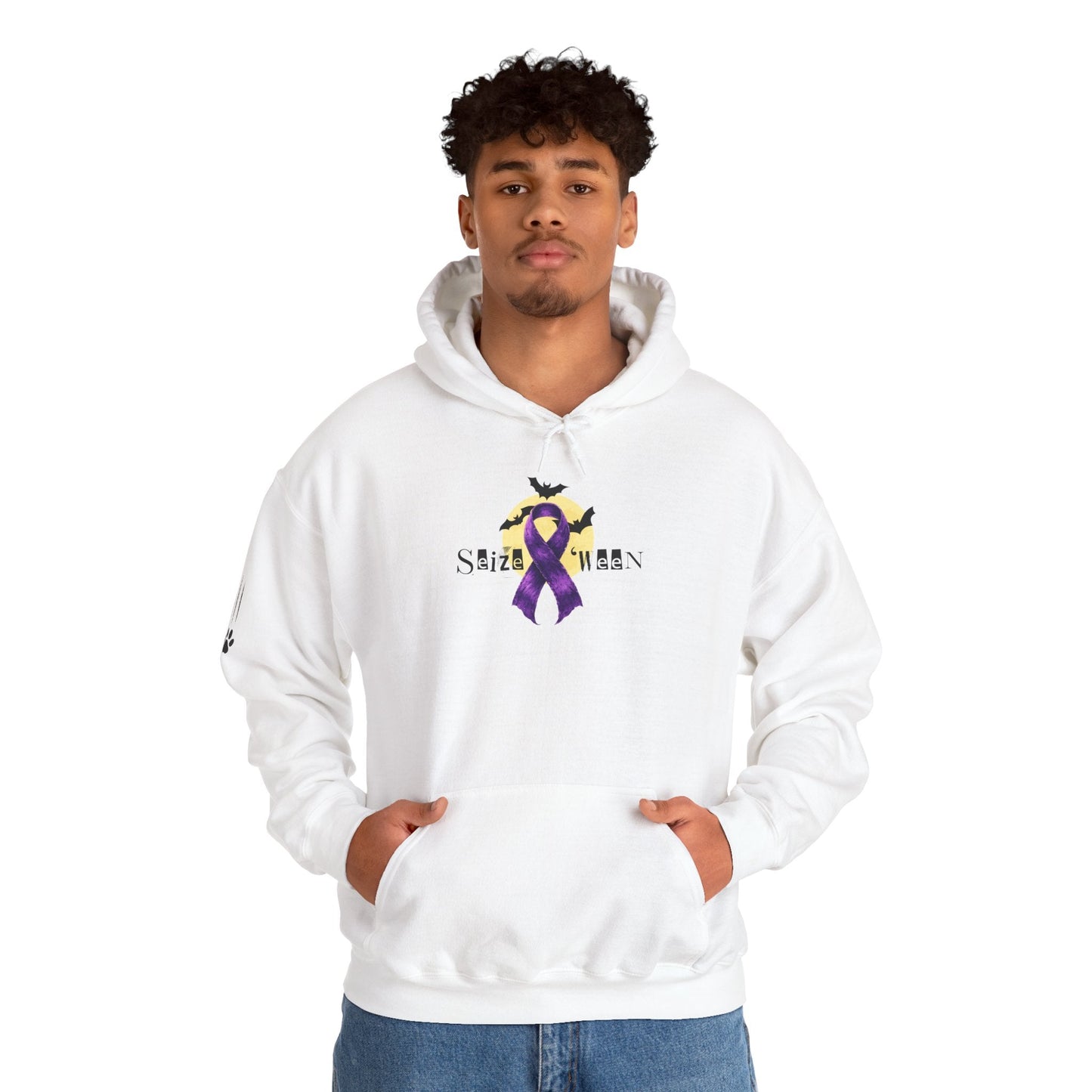 Sweat à capuche violet Halloween confortable