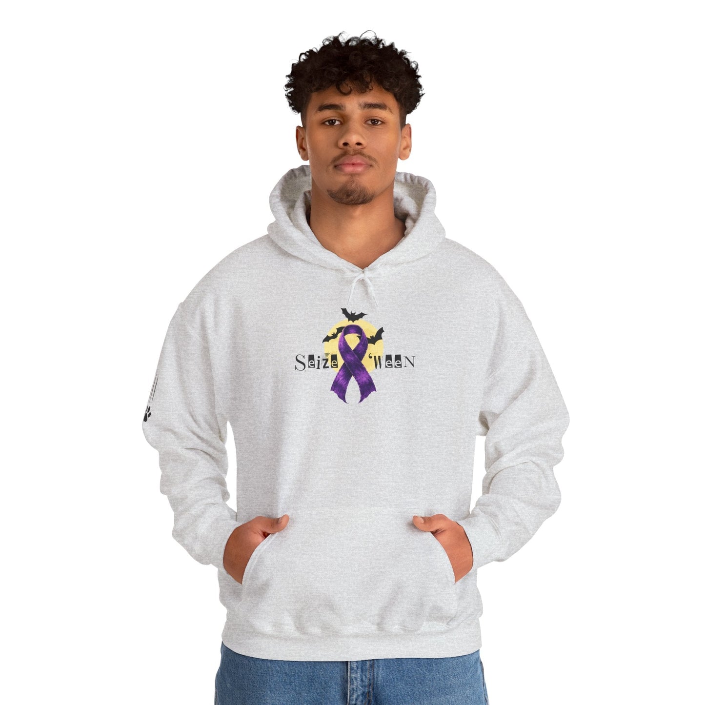 Sweat à capuche violet Halloween confortable