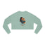 Sweatshirt court pour maman avec un tabby orange confortable