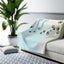 Cozy Paw Print Sherpa Fleece Blanket