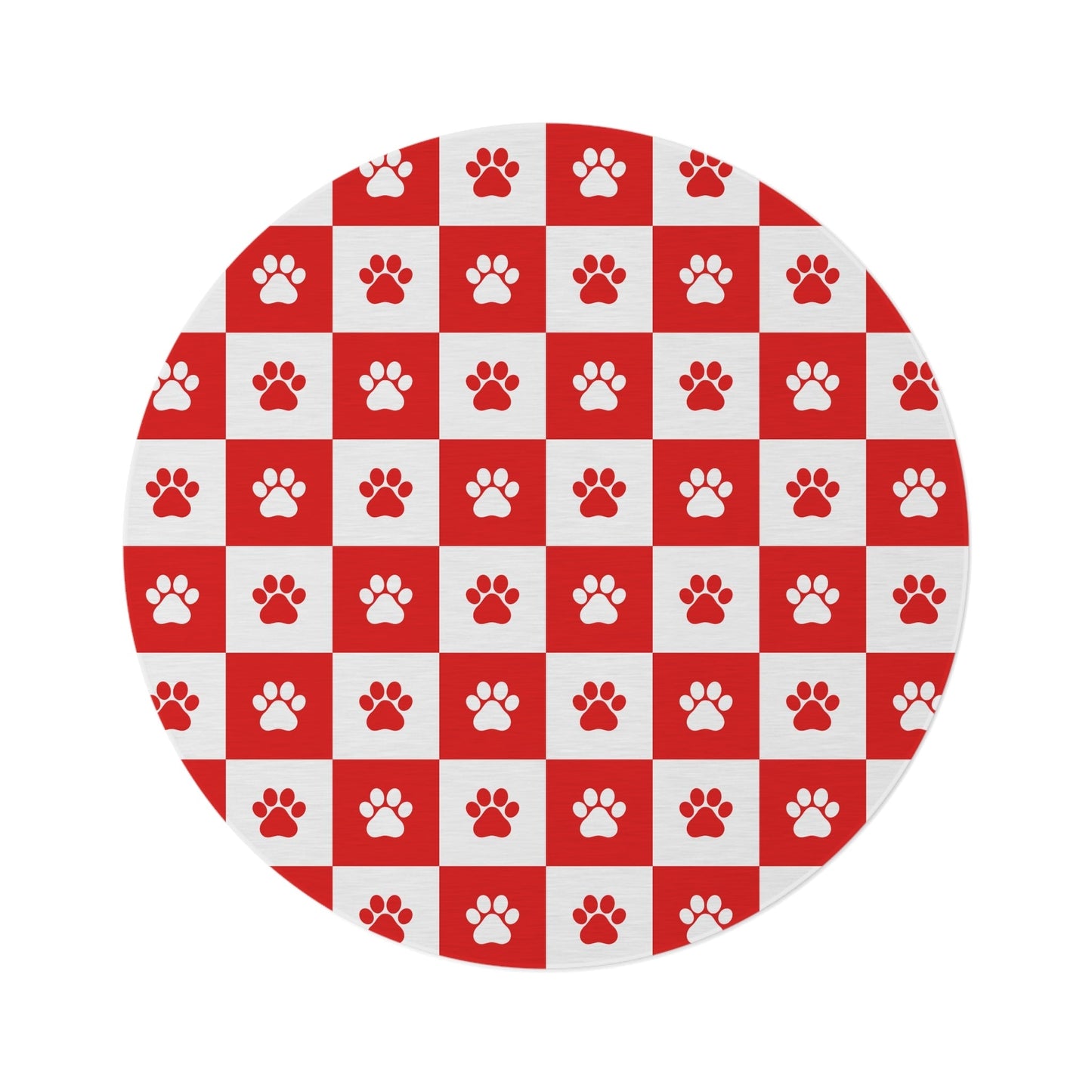 Cozy Pet Paw Print Round Rug - Perfect for Animal Lovers