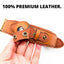 Premium Leather Anti-Lost Dog Collar with AirTag Holder