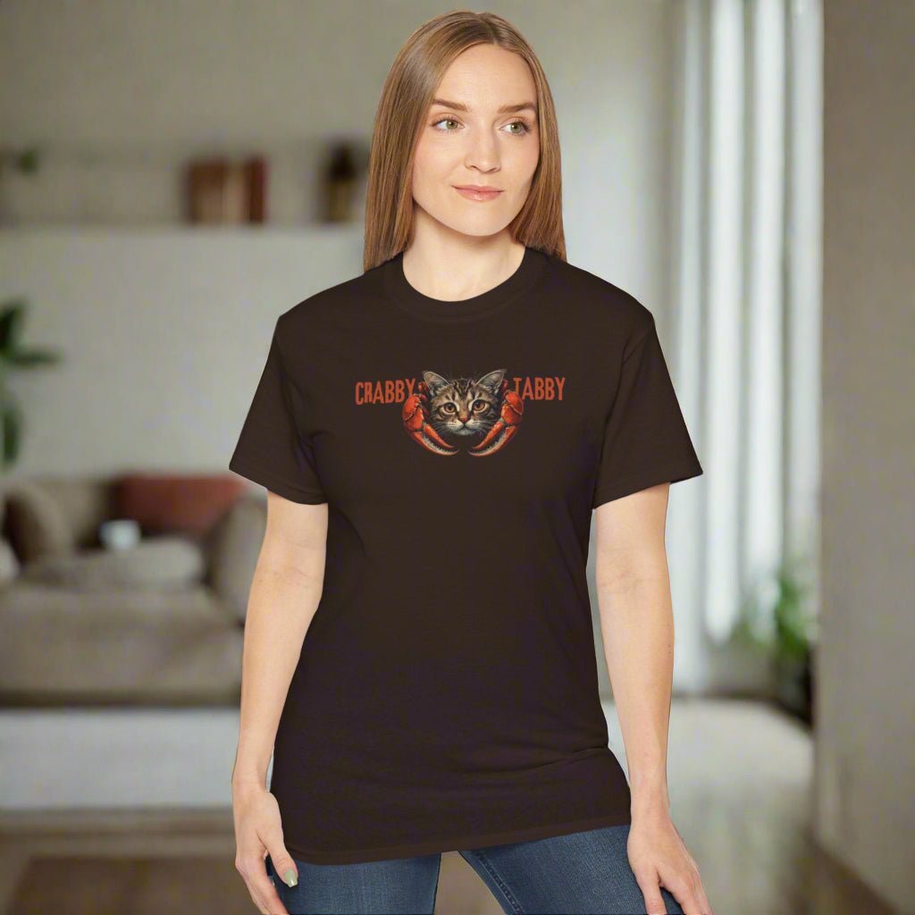 T-shirt unisexe Crabby Tabby Cat Lover