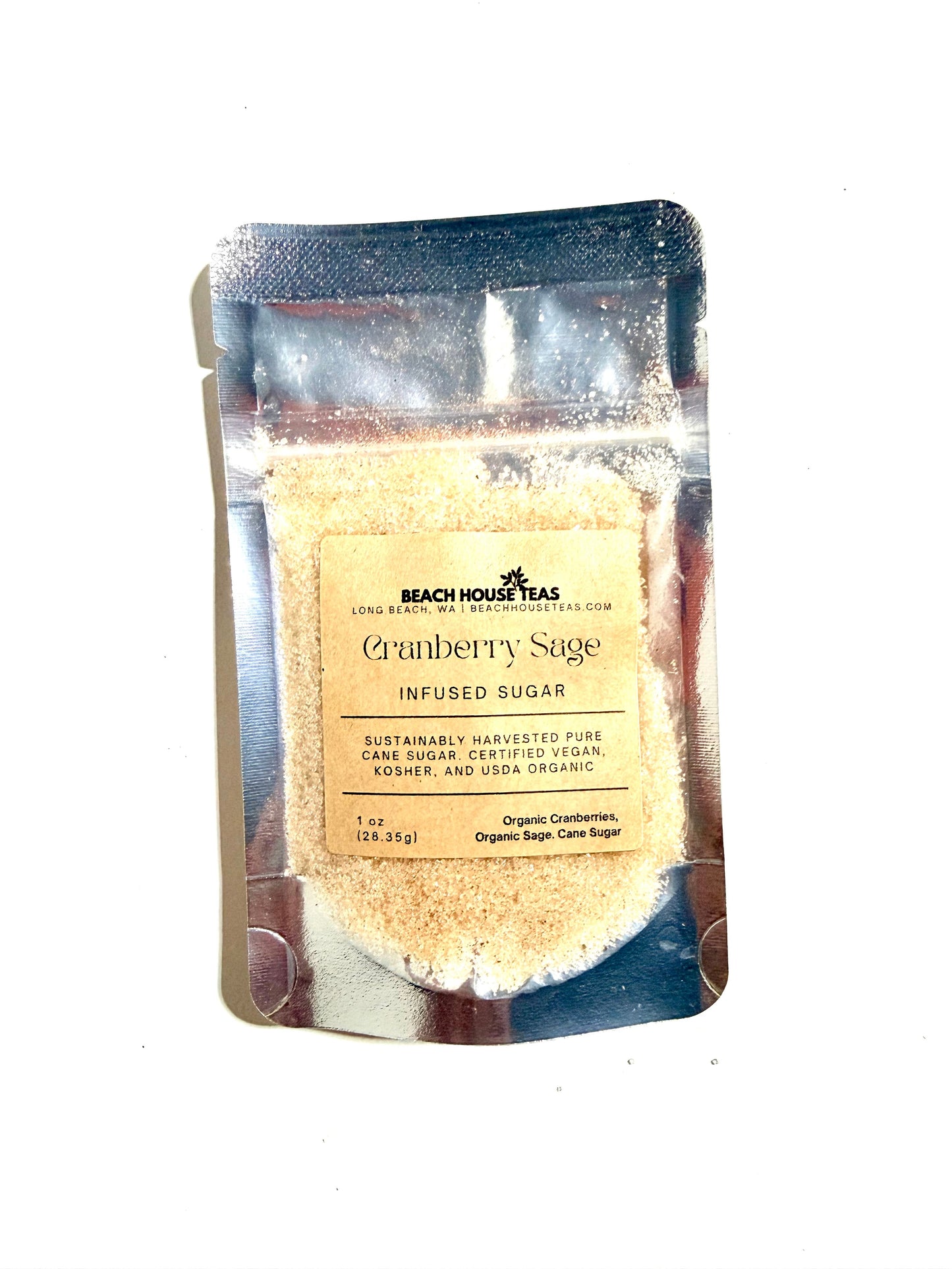 Azúcar culinario artesanal infusionado con arándanos y salvia