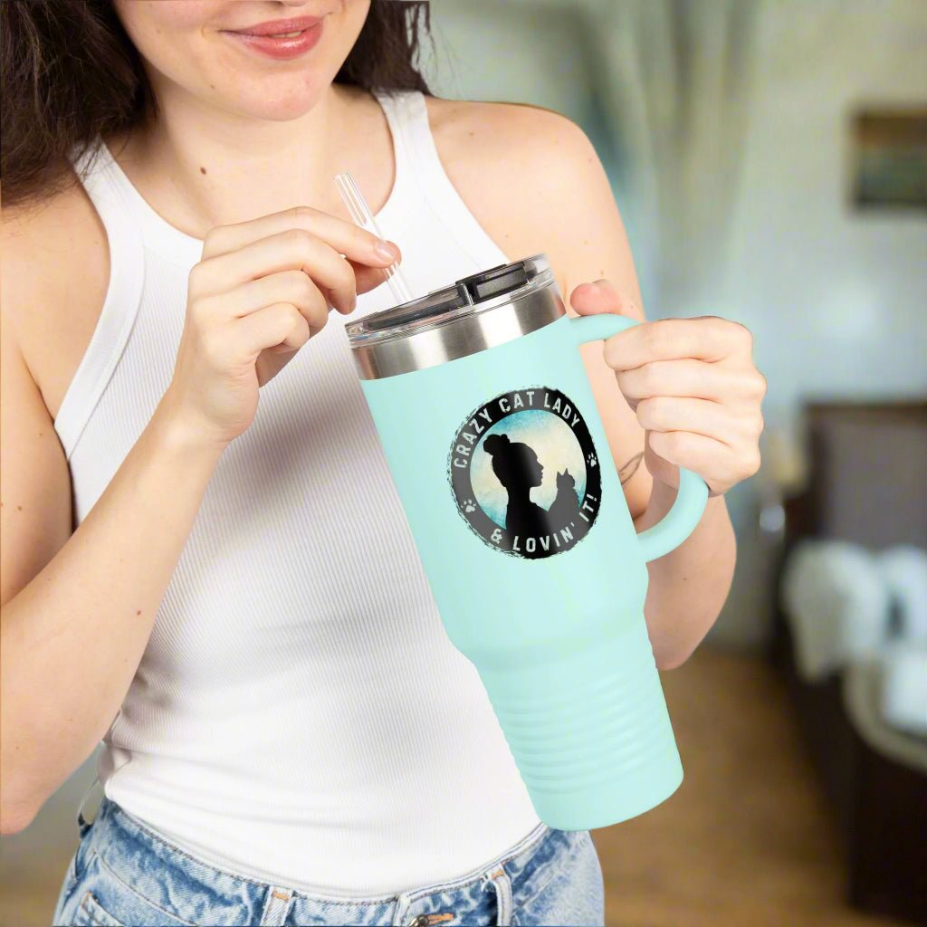 Crazy Cat Lady Insulated Travel Mug - 40oz