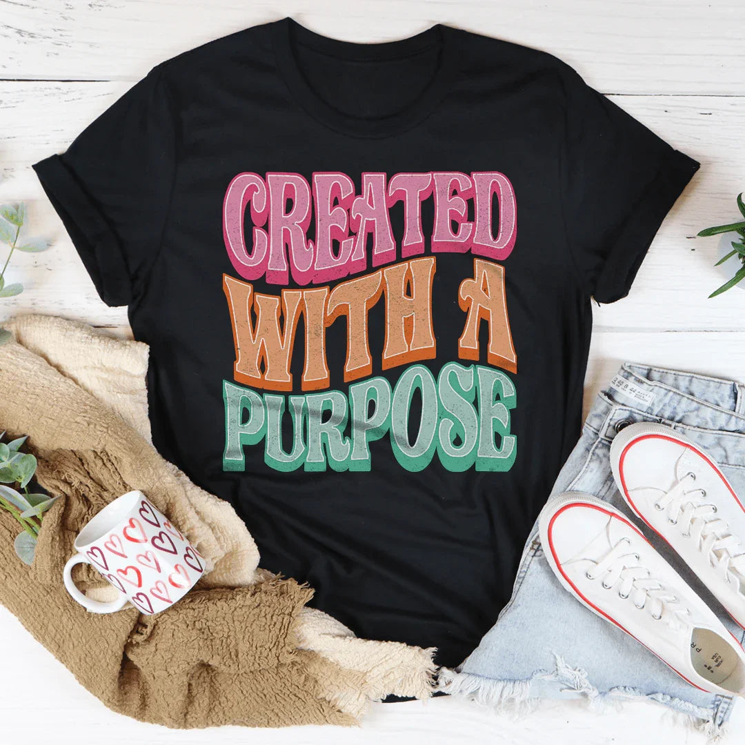 T-shirt Créé Avec Un But
