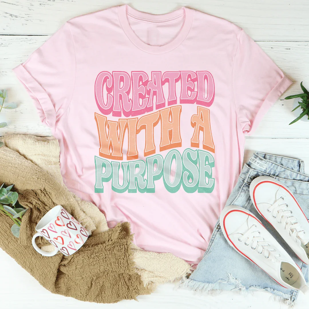 T-shirt Créé Avec Un But