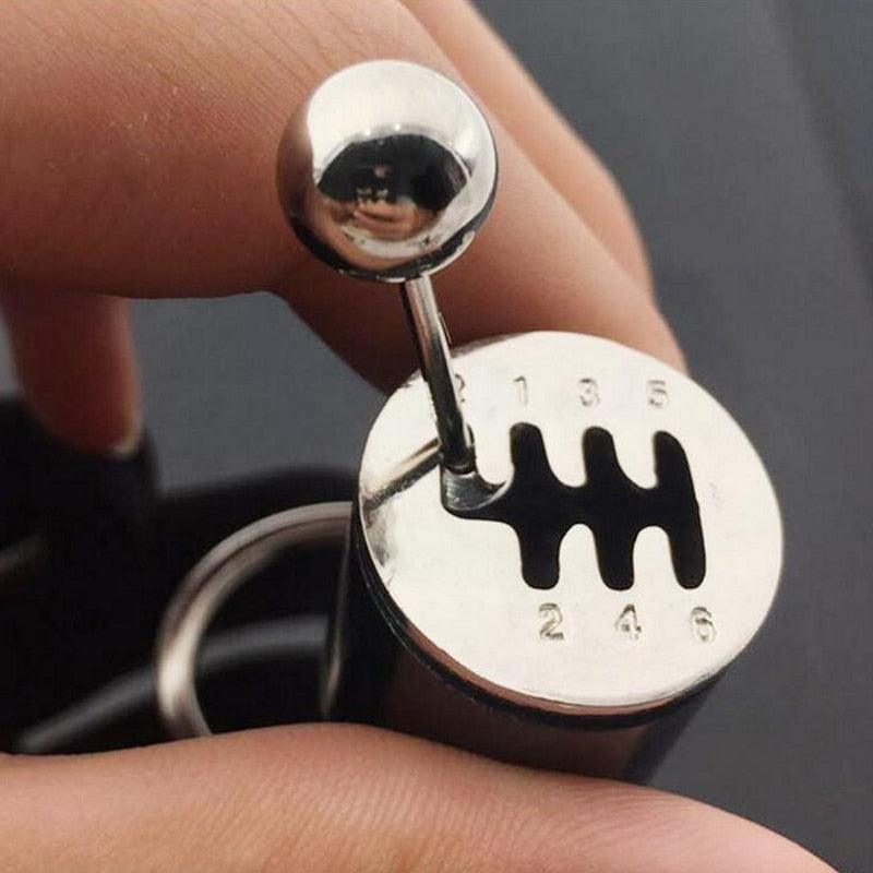 Creative Gear Box Keychain - Six-Speed Manual Design