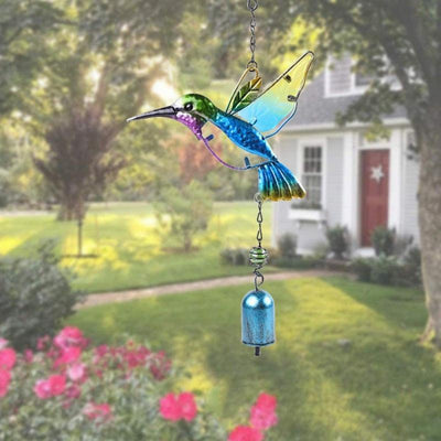 Campanas de Viento de Memoria Creativa - Diseño de Colibrí y Búho