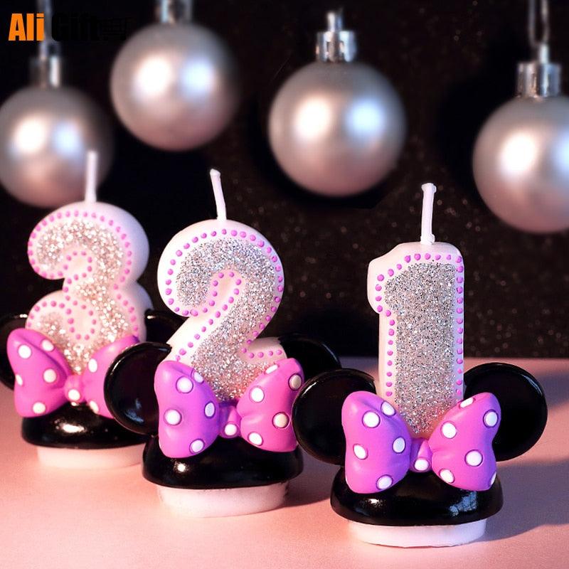 Velas de Cumpleaños Creativas Aromáticas Sin Llama con Diseño de Caricaturas