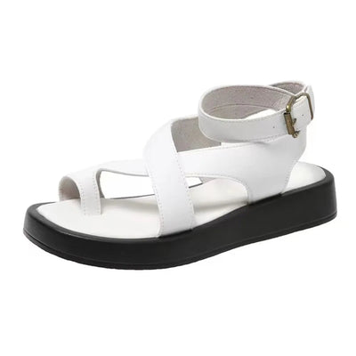Sandalias de Plataforma Abiertas con Cruce