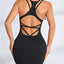 Crisscross Scoop Neck Active Dress - Korvel