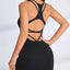 Crisscross Scoop Neck Active Dress - Korvel