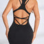 Crisscross Scoop Neck Active Dress - Korvel
