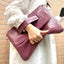 Crocodile patterned carrying bag with sleeve, large capacity file bag, storage bag, official document bag - Korvel