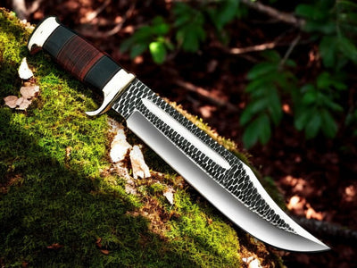 Authentic Crocodile Dundee Bowie Knife Replica – 16" Handcrafted with Leather Sheath - Korvel