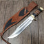 Legendary Crocodile Dundee Bowie Knife – 16" D2 Steel with Leather Sheath - Korvel