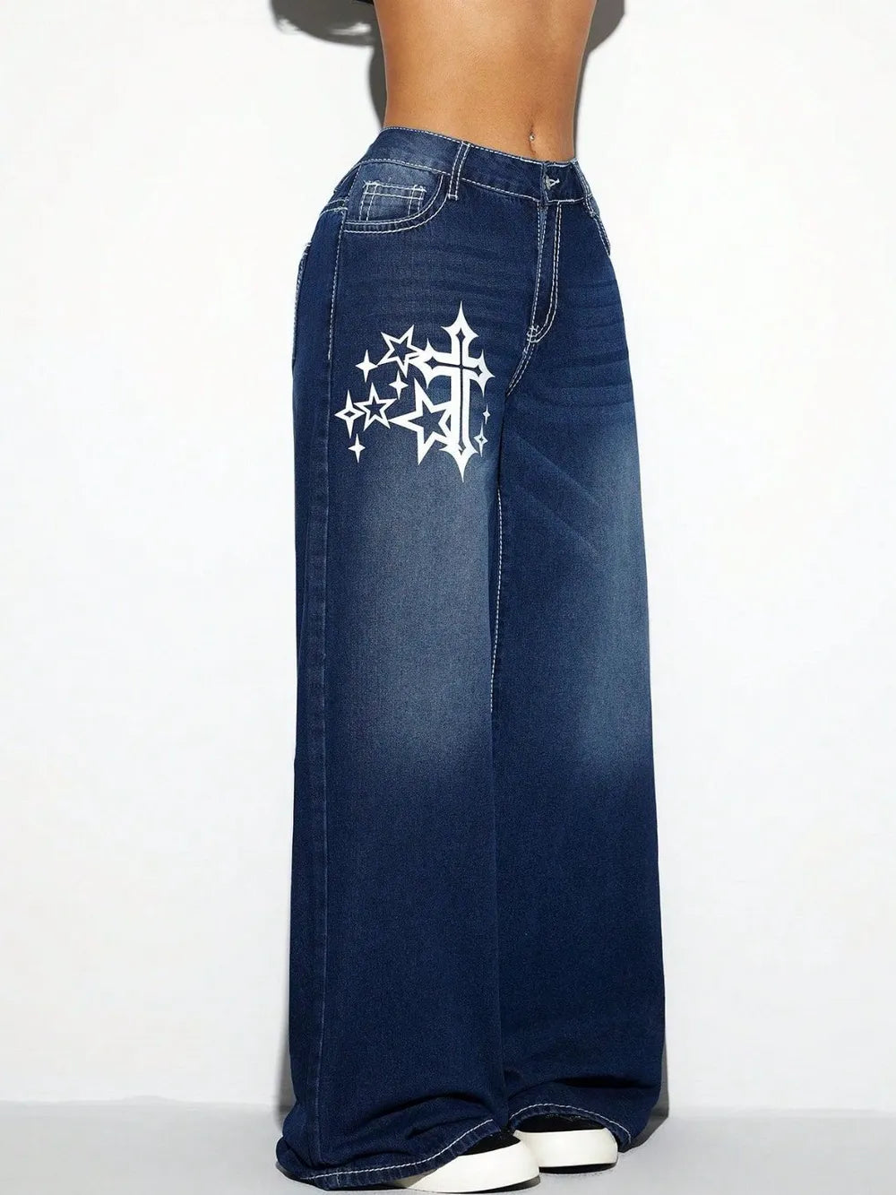 Cross Wide Leg Jeans - Korvel