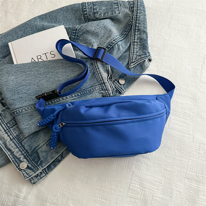 Crossbody bag women's casual bag canvas bag waist bag trendy sports chest bag - Korvel