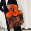 Crossbody Tote Bag Imitation Raccoon Fur Grass Plush Large Capacity Tote Bag Personalized Retro - Korvel