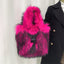 Crossbody Tote Bag Imitation Raccoon Fur Grass Plush Large Capacity Tote Bag Personalized Retro - Korvel
