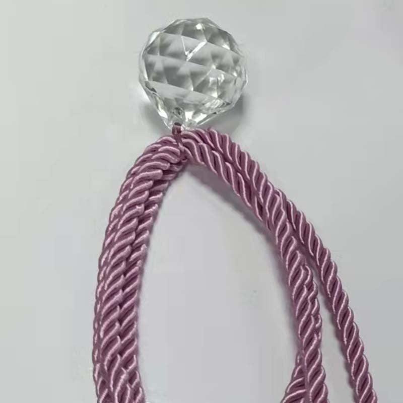 Elegant Crystal Bead Curtain Tiebacks - Decorative Holders for Home & Office - Korvel