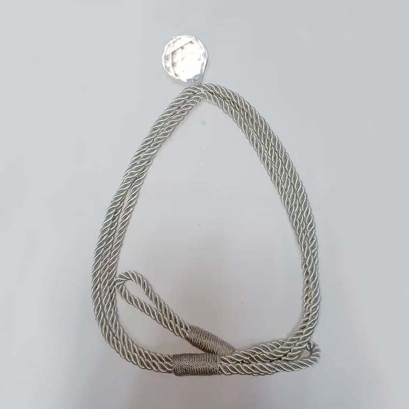 Elegant Crystal Bead Curtain Tiebacks - Decorative Holders for Home & Office - Korvel