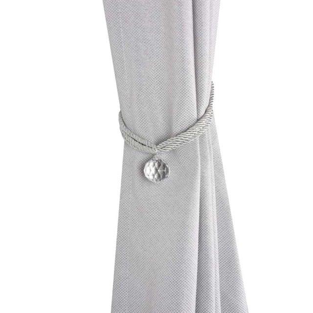Elegant Crystal Bead Curtain Tiebacks - Decorative Holders for Home & Office - Korvel