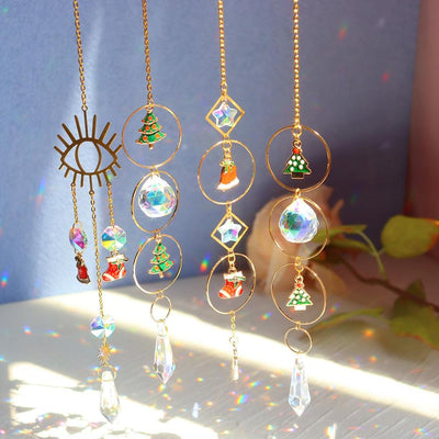 Colorful Crystal Suncatchers for Home and Garden Decor