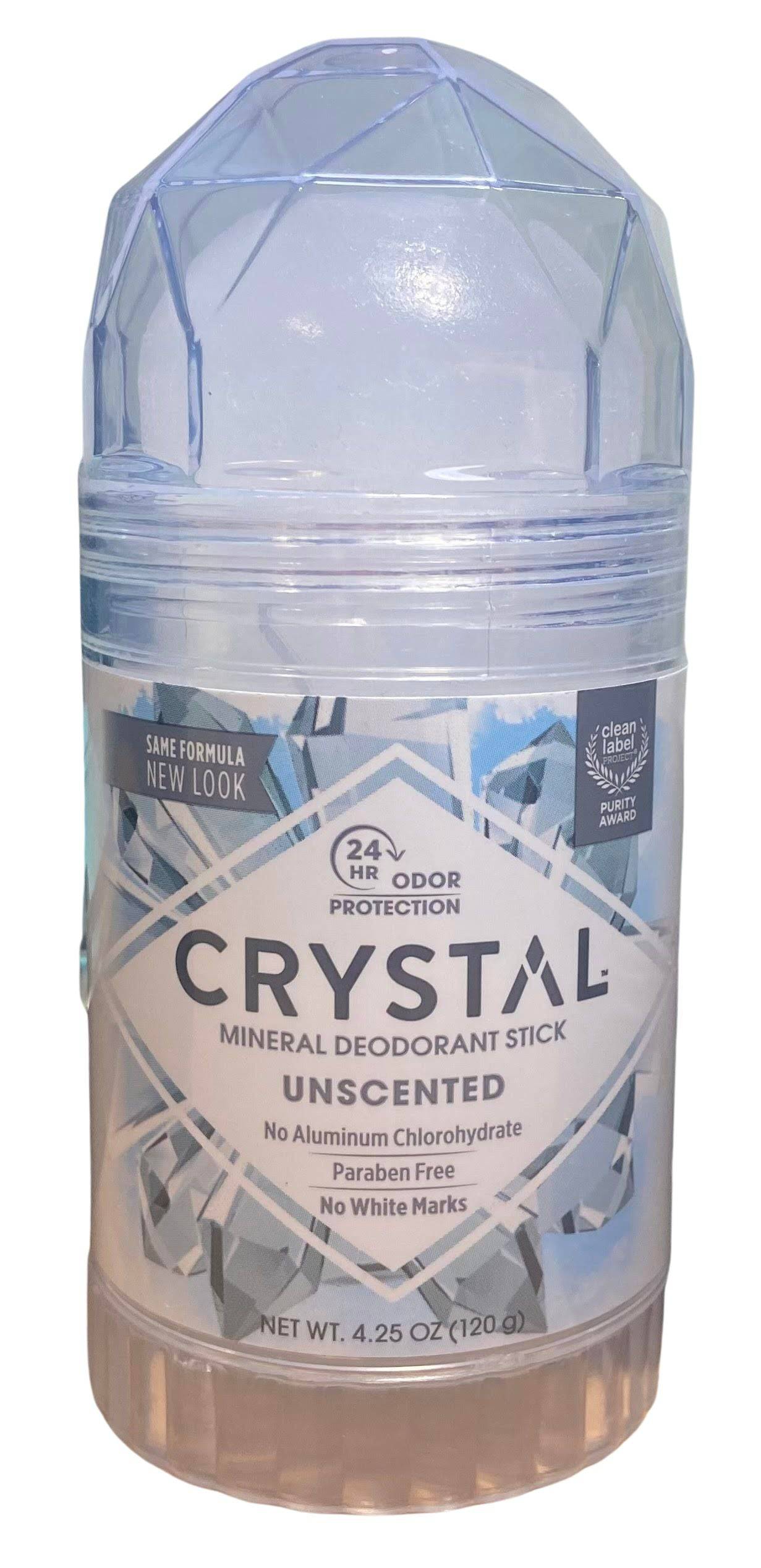 Crystal Deodorant Stick - Unscented & Aluminum Free