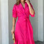 Robe Maxi en Rose Fuchsia - Élégance Effortless