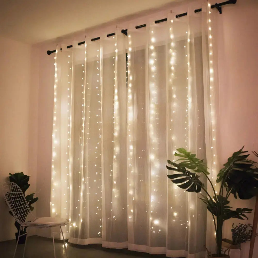Lumières de Rideau de Noël Envoûtantes