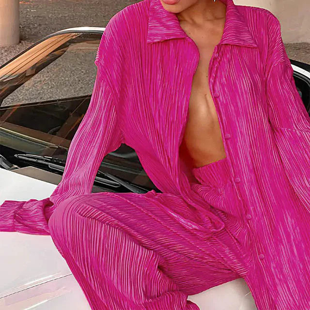 Conjunto de Traje Sólido para Elegancia Profesional