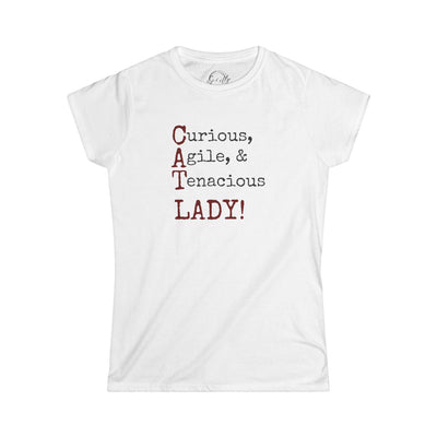Empowered Cat Lady Tee | Women's Softstyle Shirt for Cat Lovers - Korvel