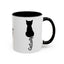 Taza de café Cursive Tail Cat Lady