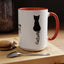 Taza de café Cursive Tail Cat Lady