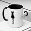 Taza de café Cursive Tail Cat Lady