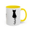 Taza de café Cursive Tail Cat Lady