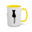 Taza de café Cursive Tail Cat Lady