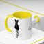 Taza de café Cursive Tail Cat Lady