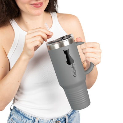 Mug de voyage Cursive Tail Cat Lady