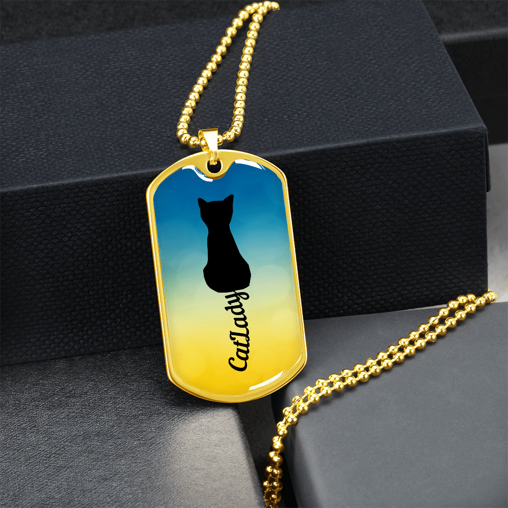 Collar de Dama Gato con Cola Cursiva