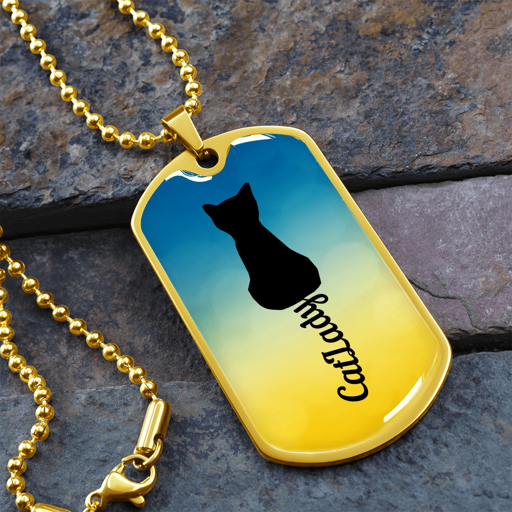 Collar de Dama Gato con Cola Cursiva