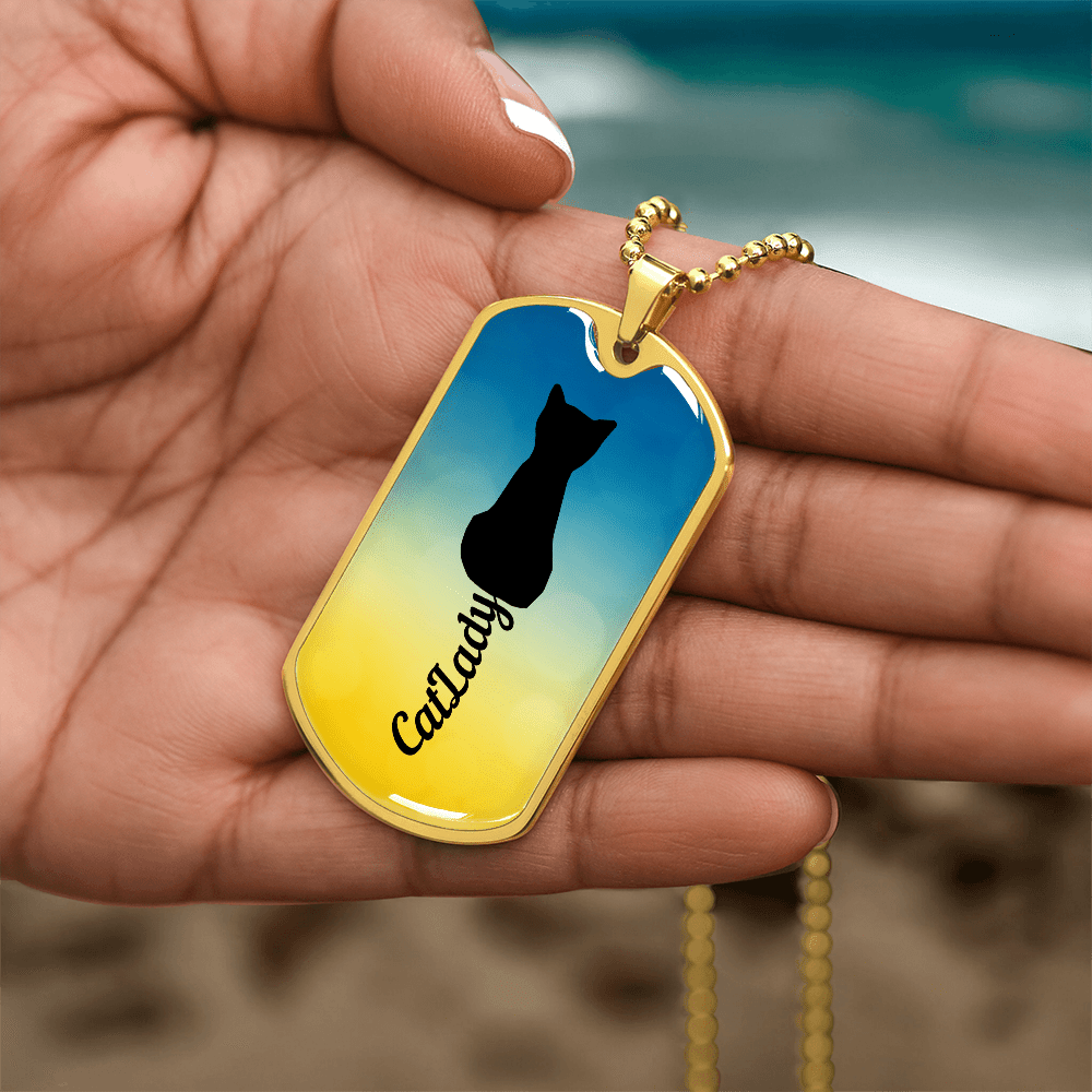 Collar de Dama Gato con Cola Cursiva