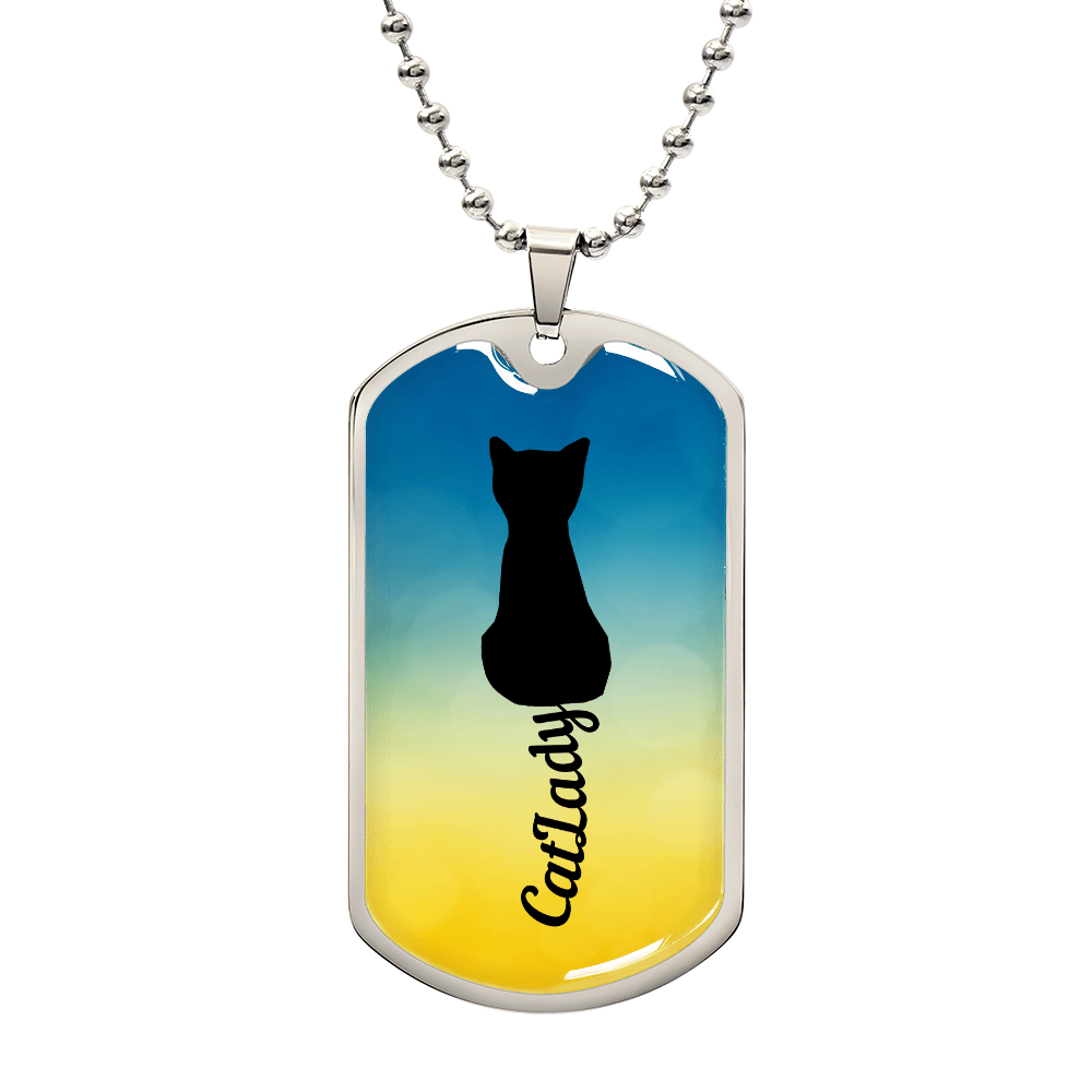 Collar de Dama Gato con Cola Cursiva