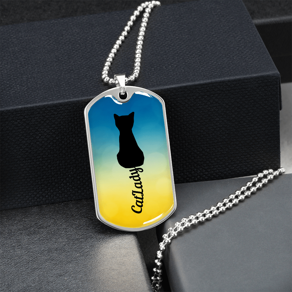 Collar de Dama Gato con Cola Cursiva