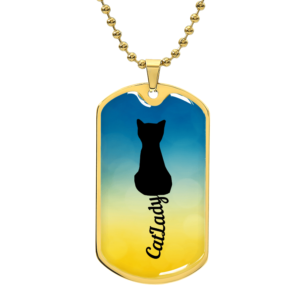Collar de Dama Gato con Cola Cursiva