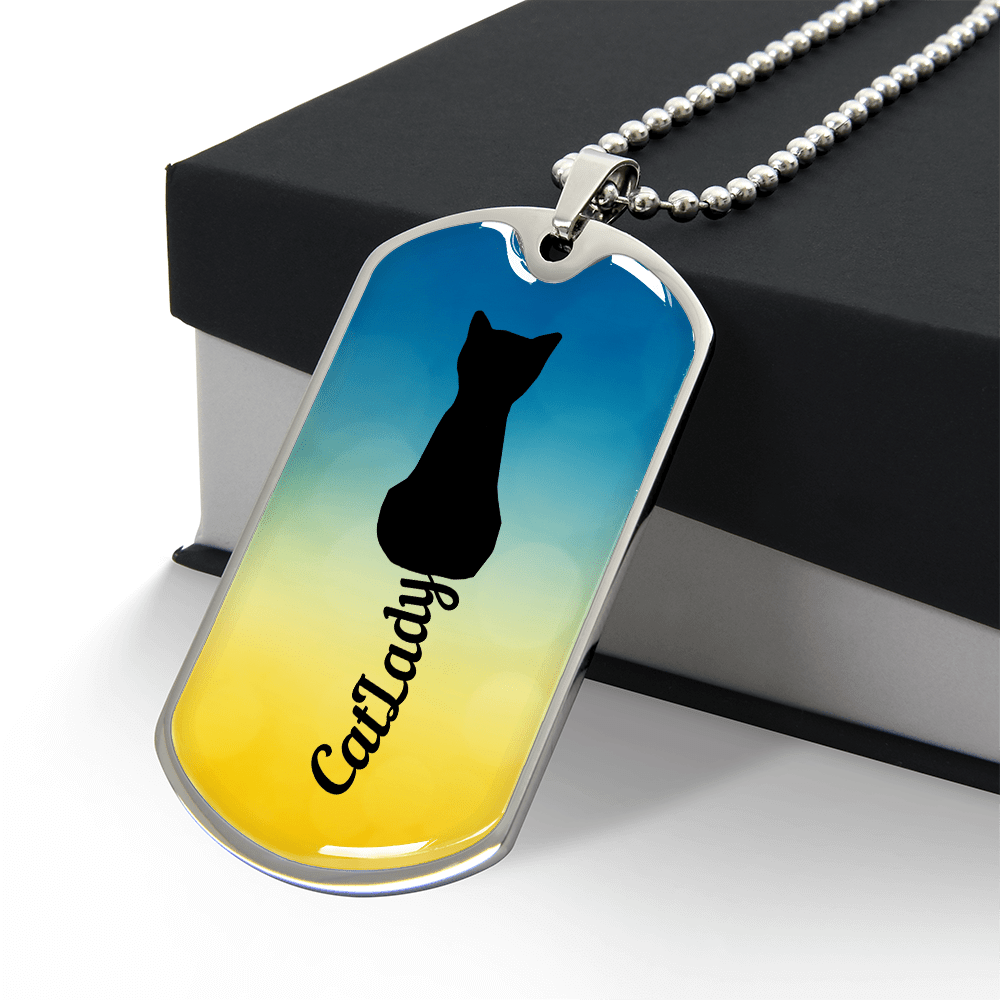 Collar de Dama Gato con Cola Cursiva
