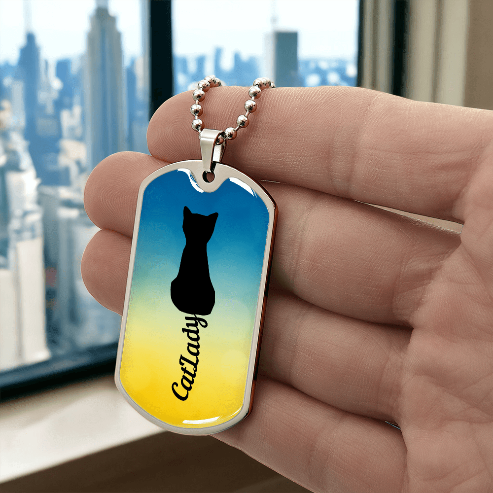 Collar de Dama Gato con Cola Cursiva